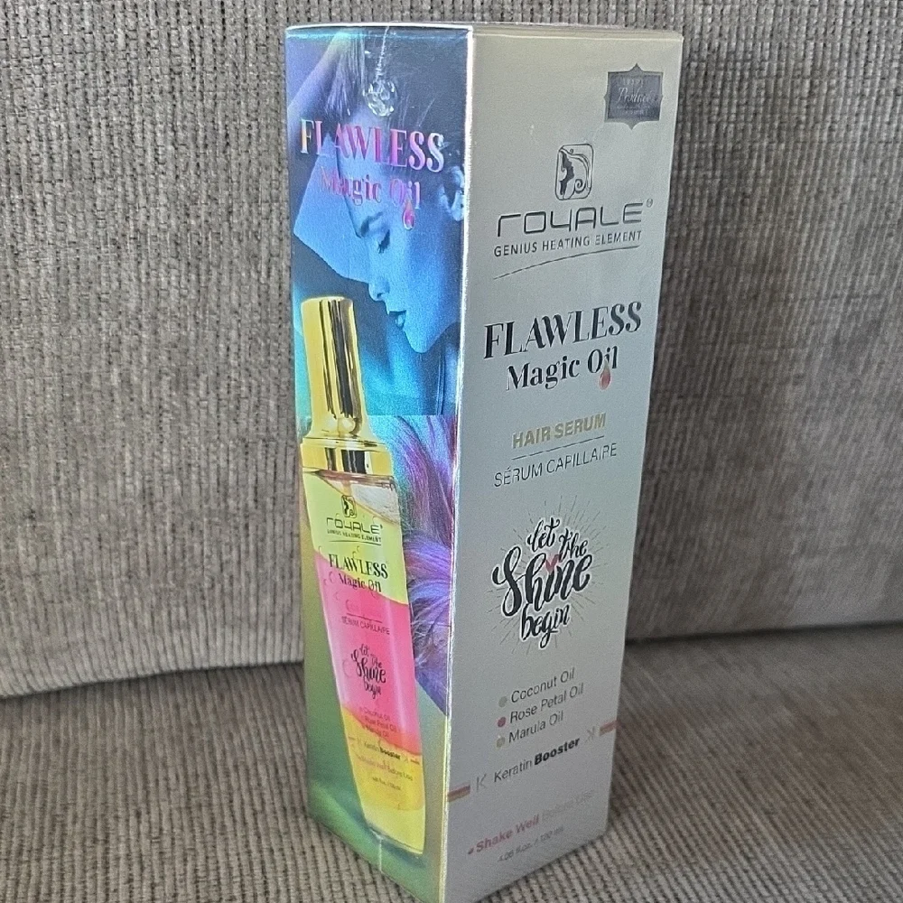 Royale Flawless Magic Oil Hair Serum, Keratin Booster, New, 4.06floz.